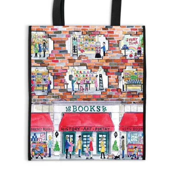 Produktbild: Galison: Michael Storrings a Day at the Bookstore Reusable T
