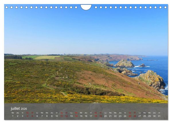 Produktbild: LE SENTIER DES DOUANIERS. Parcourir ce joyau breton. (Calendrier mural 2026 DIN A4 vertical), CALVENDO calendrier mensuel