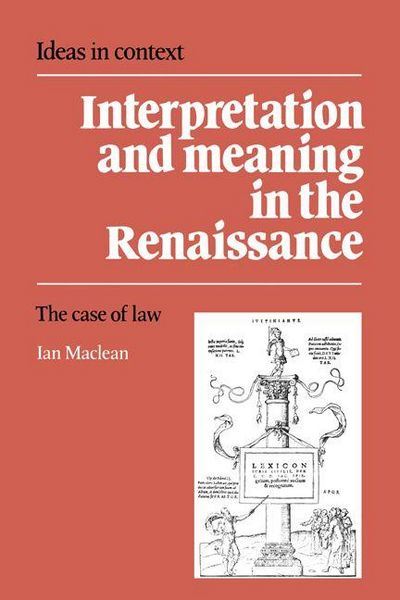 Produktbild: Interpretation and Meaning in the Renaissance