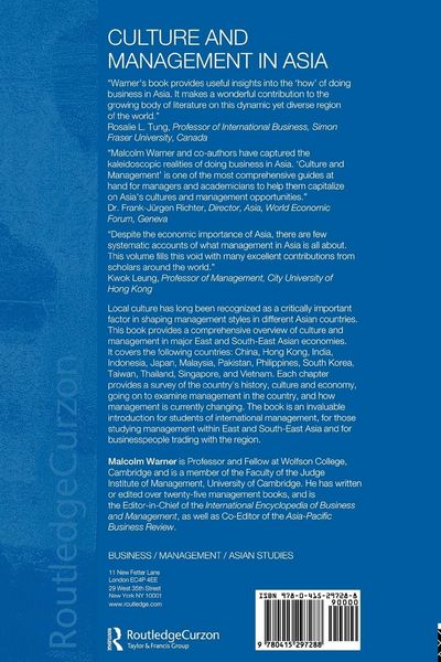 Produktbild: Culture and Management in Asia
