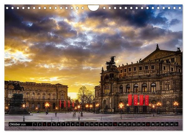 Produktbild: WUNDERVOLLES DRESDEN (Wandkalender 2026 DIN A4 quer), CALVENDO Monatskalender