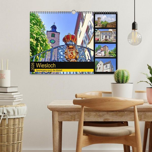 Produktbild: Wiesloch - Spaziergang durch die Altstadt (Wandkalender 2026 DIN A3 quer), CALVENDO Monatskalender