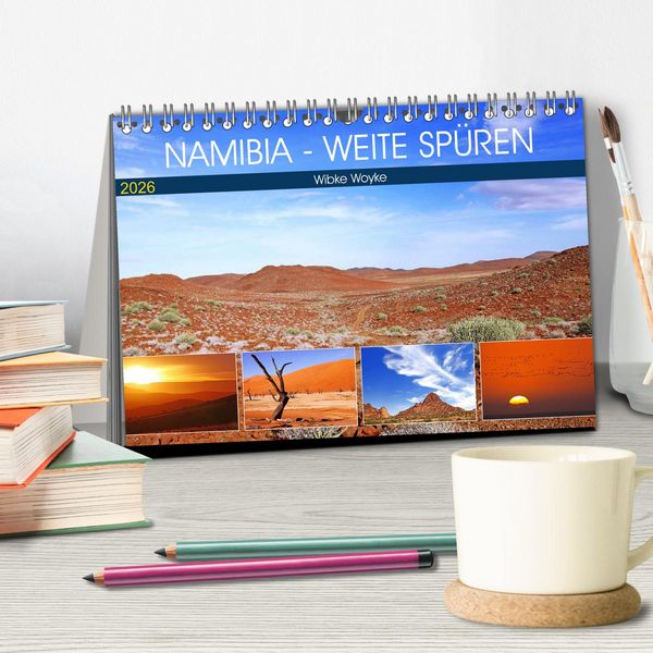 Produktbild: Namibia - Weite sp&uuml;ren (Tischkalender 2026 DIN A5 quer), CALVENDO Monatskalender