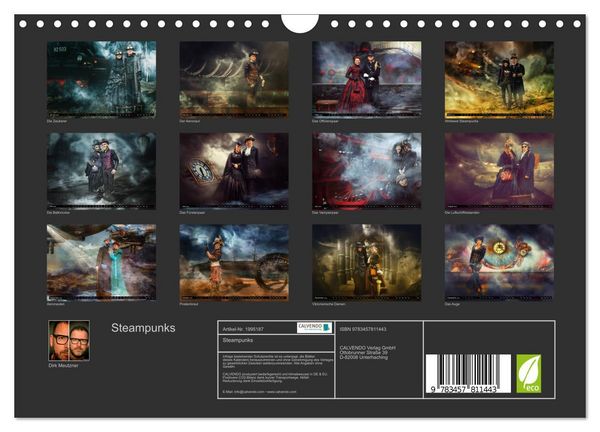 Produktbild: Steampunks (Wandkalender 2026 DIN A4 quer), CALVENDO Monatskalender