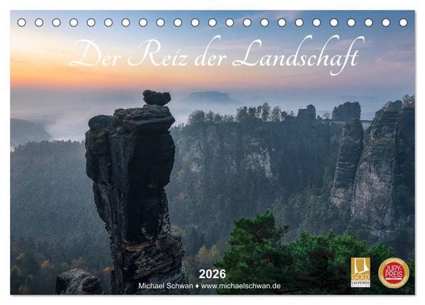 Produktbild: Der Reiz der Landschaft (Tischkalender 2026 DIN A5 quer), CALVENDO Monatskalender