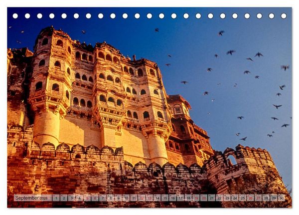 Produktbild: Indien: Tempel, Pal&auml;ste und Grabm&auml;ler (Tischkalender 2026 DIN A5 quer), CALVENDO Monatskalender