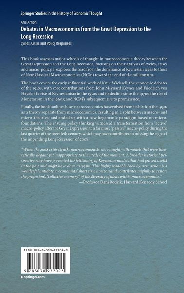 Produktbild: Debates in Macroeconomics from the Great Depression to the Long Recession