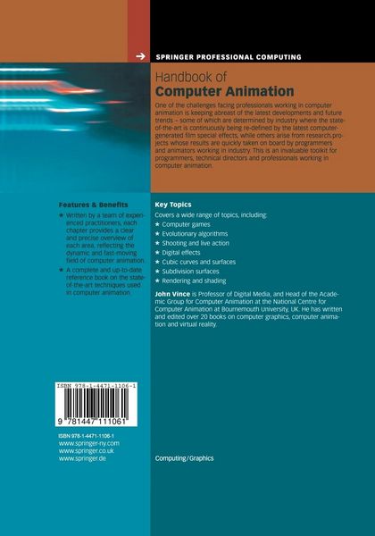 Produktbild: Handbook of Computer Animation