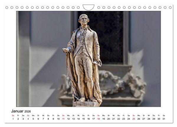 Produktbild: Komponisten-Denkm&auml;ler in Wien (Wandkalender 2026 DIN A4 quer), CALVENDO Monatskalender