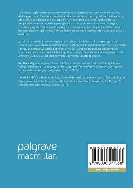 Produktbild: New Visions of Adolescence in Contemporary Latin American Cinema