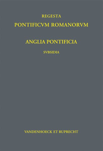 Produktbild: Anglia Pontificia &ndash; Subsidia I