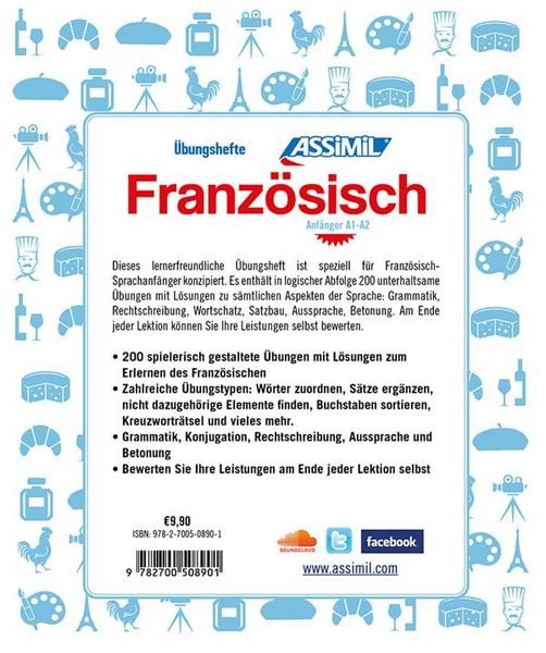 Produktbild: ASSiMiL Franz&ouml;sisch - &Uuml;bungsheft - Niveau A1-A2
