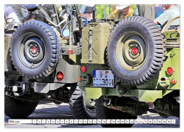 Produktbild: Willys Jeep im Detail vom Frankfurter Taxifahrer Petrus Bodenstaff (Wandkalender 2026 DIN A2 quer), CALVENDO Monatskalender