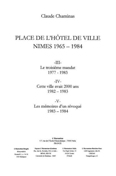 Produktbild: Place de l'hotel de ville nimes 1977-198