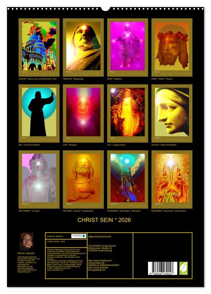 Produktbild: CHRIST SEIN * 2026 (hochwertiger Premium Wandkalender 2026 DIN A2 hoch), Kunstdruck in Hochglanz