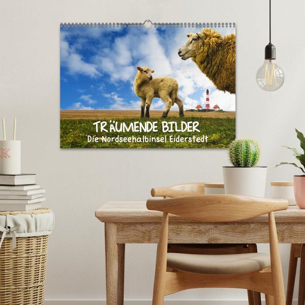 Produktbild: Tr&auml;umende Bilder - Die Nordseehalbinsel Eiderstedt (Wandkalender 2026 DIN A3 quer), CALVENDO Monatskalender