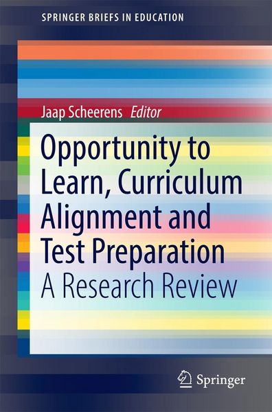 Produktbild: Opportunity to Learn, Curriculum Alignment and Test Preparation