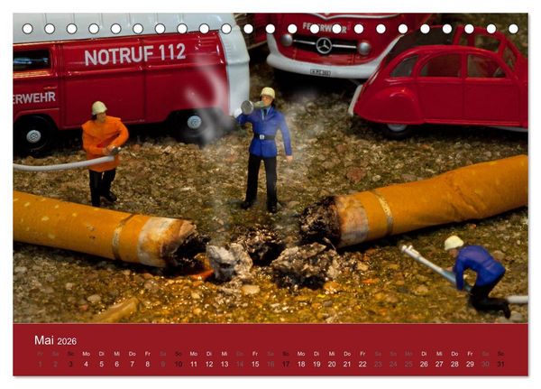 Produktbild: Miniaturen - Klein ganz gro&szlig; (Tischkalender 2026 DIN A5 quer), CALVENDO Monatskalender