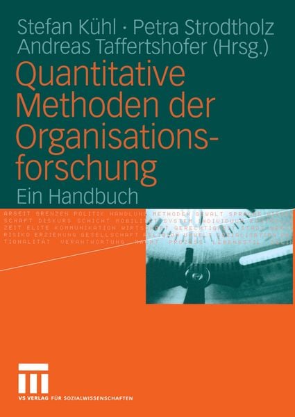 Produktbild: Quantitative Methoden der Organisationsforschung