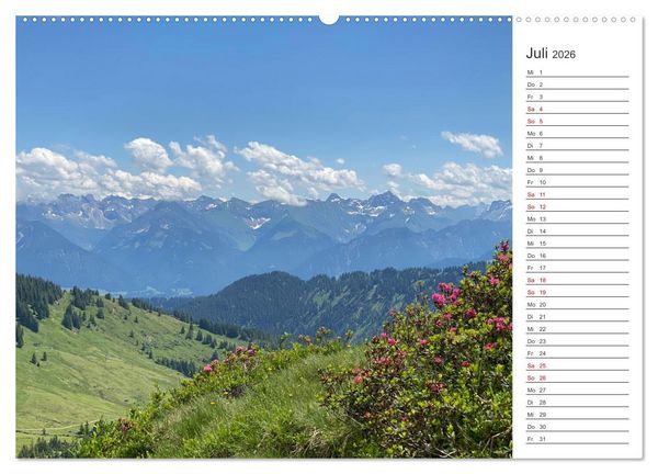 Produktbild: Alpenauszeit - Bergpause f&uuml;rs Herz (hochwertiger Premium Wandkalender 2026 DIN A2 quer), Kunstdruck in Hochglanz