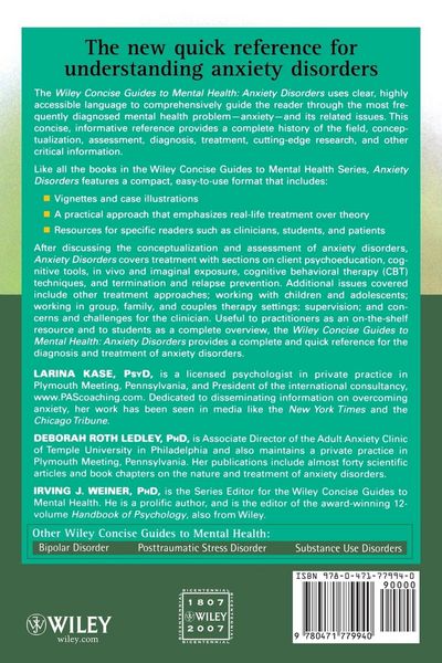 Produktbild: Concise Anxiety Disorders