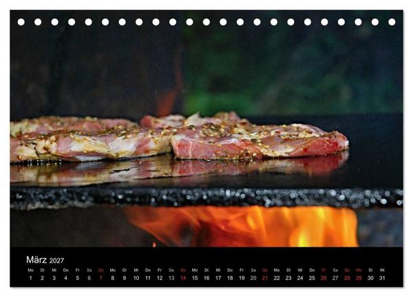 Produktbild: BBQ Lecker Grillen (Tischkalender 2027 DIN A5 quer), CALVENDO Monatskalender