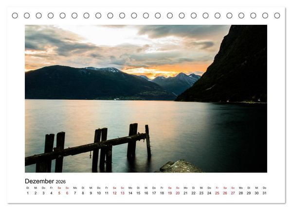 Produktbild: Norwegen - Faszinierende Welt der Fjorde (Tischkalender 2026 DIN A5 quer), CALVENDO Monatskalender