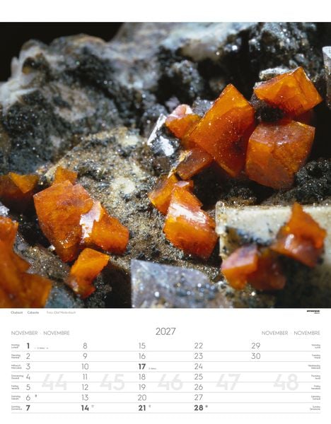 Produktbild: Mineralien Kalender 2027