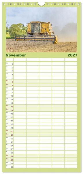 Produktbild: Familienplaner 2027 - Giganten der Ernte mit 5 Spalten (Wandkalender, 21 x 45 cm) CALVENDO