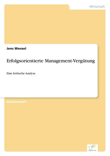 Produktbild: Erfolgsorientierte Management-Verg&uuml;tung