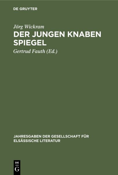 Produktbild: Der jungen Knaben Spiegel