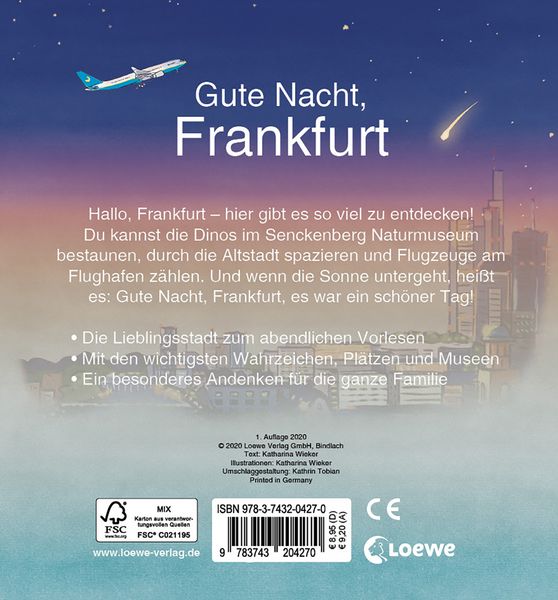Produktbild: Gute Nacht, Frankfurt