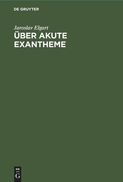 Produktbild: &Uuml;ber akute Exantheme