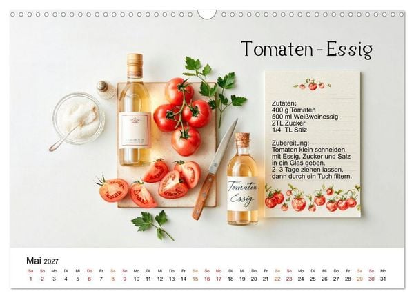 Produktbild: Tomatenzauber - frisch, w&uuml;rzig, selbst gemacht (Wandkalender 2027 DIN A3 quer), CALVENDO Monatskalender