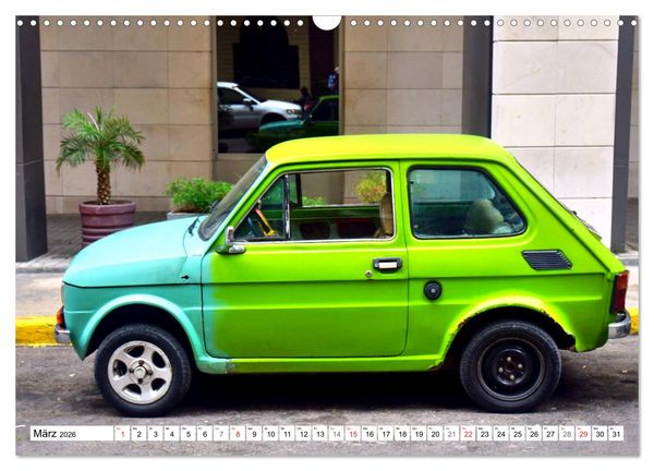 Produktbild: Polski Fiat 126p - Kult auf Kuba (Wandkalender 2026 DIN A3 quer), CALVENDO Monatskalender