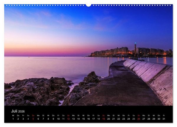 Produktbild: Maltesische Ansichten (hochwertiger Premium Wandkalender 2026 DIN A2 quer), Kunstdruck in Hochglanz
