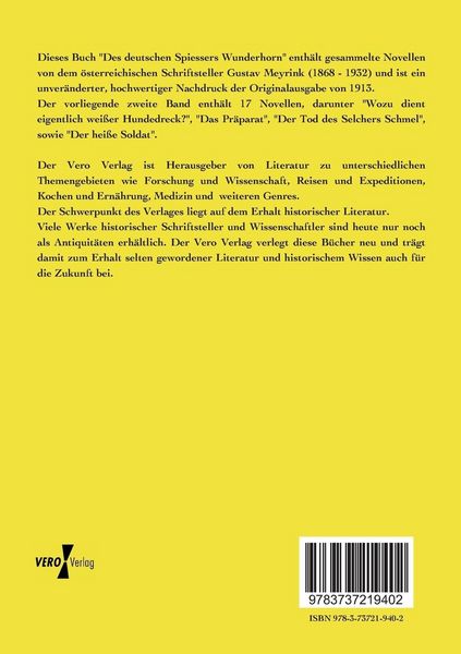 Produktbild: Des deutschen Spiessers Wunderhorn