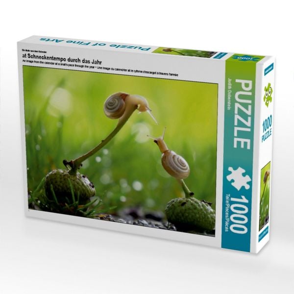 Produktbild: CALVENDO Puzzle Ein Motiv aus dem Kalender at Schneckentempo durch das Jahr | 1000 Teile Lege-Gr&ouml;&szlig;e 64x48cm Foto-Puzzle f&uuml;r gl&uuml;ckliche Stunden