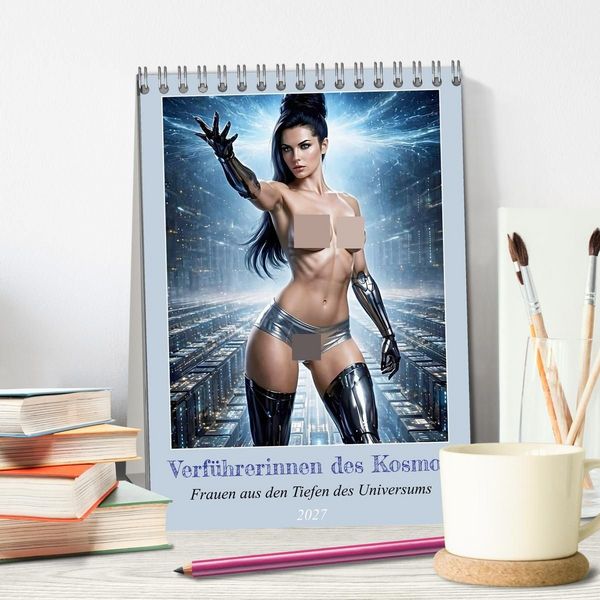 Produktbild: Verf&uuml;hrerinnen des Kosmos (Tischkalender 2027 DIN A5 hoch), CALVENDO Monatskalender