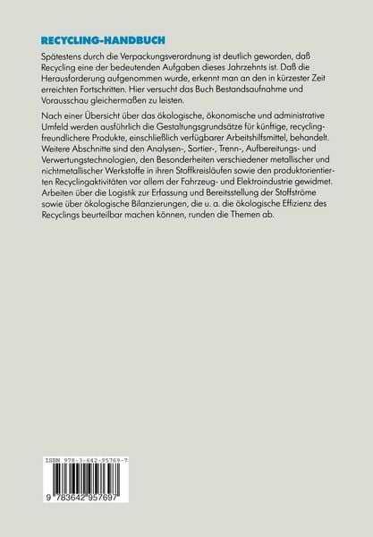 Produktbild: Recycling-Handbuch