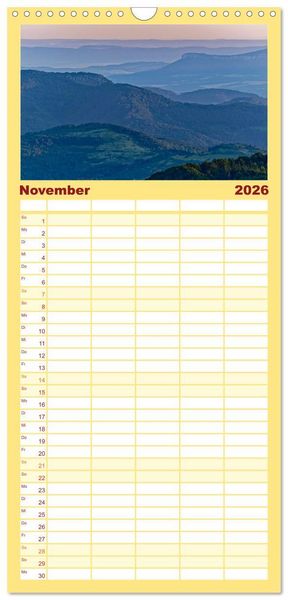 Produktbild: Familienplaner 2026 - Bulgarien. Berge und Meer. mit 5 Spalten (Wandkalender, 21 x 45 cm) CALVENDO