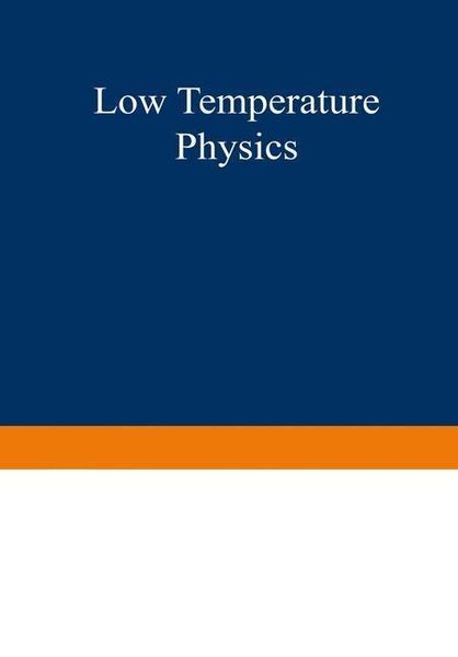Produktbild: Low Temperature Physics I / K&auml;ltephysik I