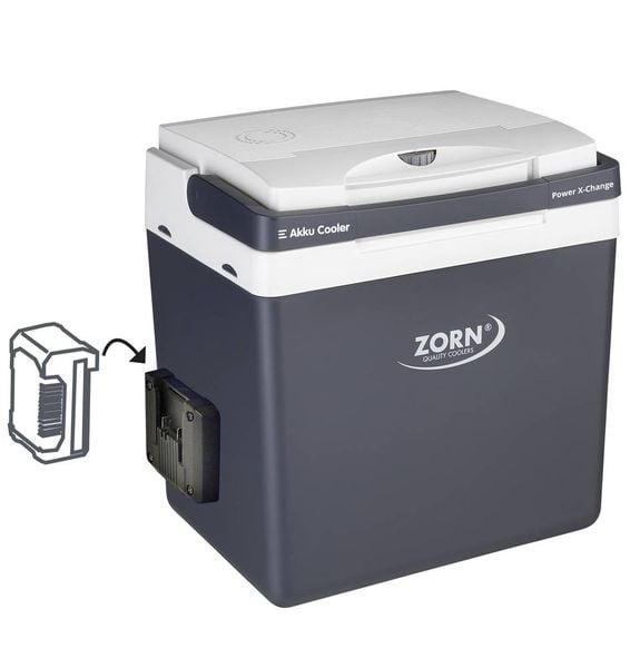 Produktbild: ZORN Z 26 DC PX 12/24V Akku-K&uuml;hlbox Thermoelektrisch 12 V, 18 V, 24 V Grau 25 l K&uuml;hlfunktion: Delta T: bis zu 17&deg;C unter Umgebungstemperatur