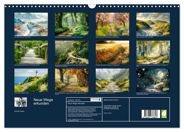 Produktbild: Neue Wege erkunden (Wandkalender 2026 DIN A3 quer), CALVENDO Monatskalender