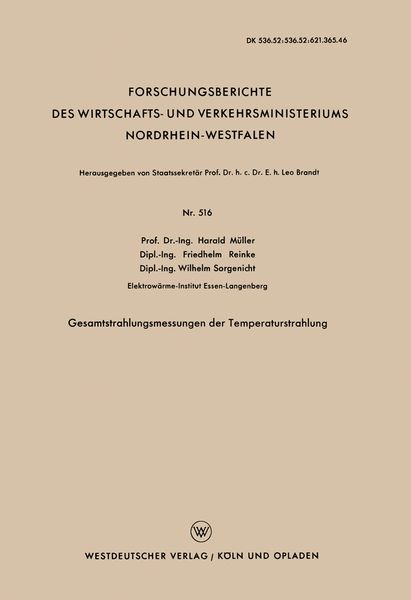 Produktbild: Gesamtstrahlungsmessungen der Temperaturstrahlung