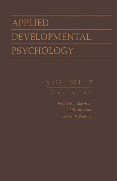 Produktbild: Applied Developmental Psychology