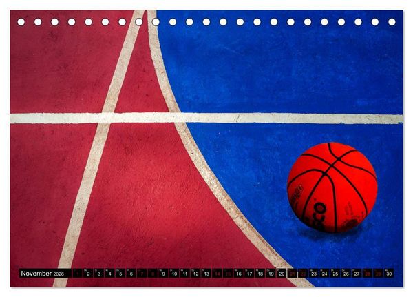 Produktbild: Basketball Action (Tischkalender 2026 DIN A5 quer), CALVENDO Monatskalender