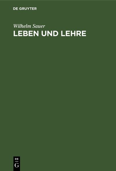Produktbild: Leben und Lehre