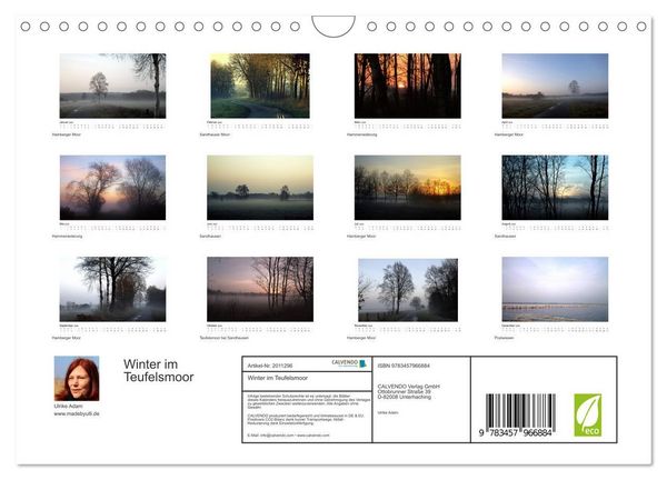 Produktbild: Winter im Teufelsmoor (Wandkalender 2026 DIN A4 quer), CALVENDO Monatskalender