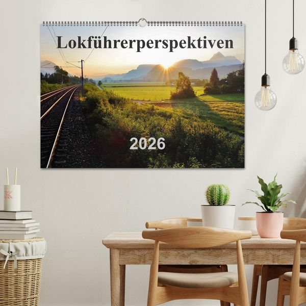 Produktbild: Lokf&uuml;hrerperspektiven (Wandkalender 2026 DIN A2 quer), CALVENDO Monatskalender